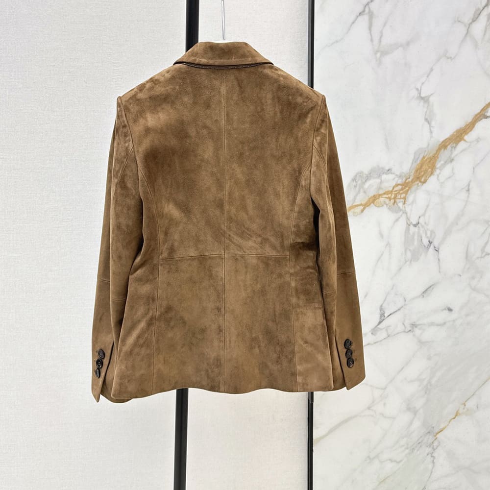 Brunello Cucinelli WOMEN Genuine Leather COAT(size:S|M|L)