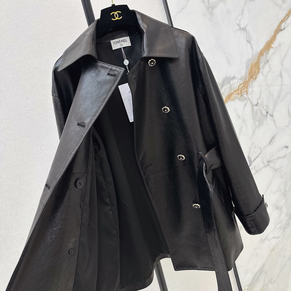 Ch**el WOMEN Genuine Leather COAT(size:S|M|L)