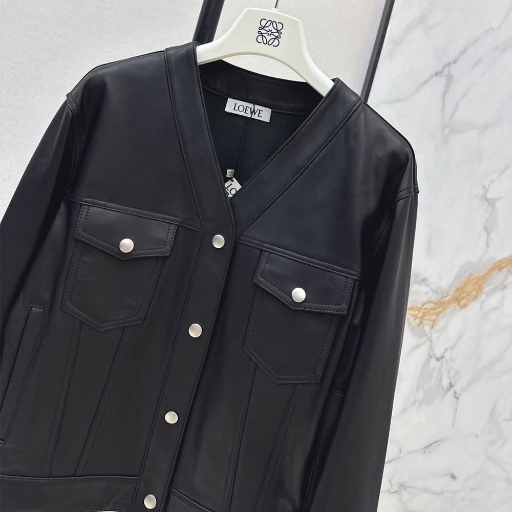 L0ew* WOMEN Genuine Leather COAT(size:S|M|L)