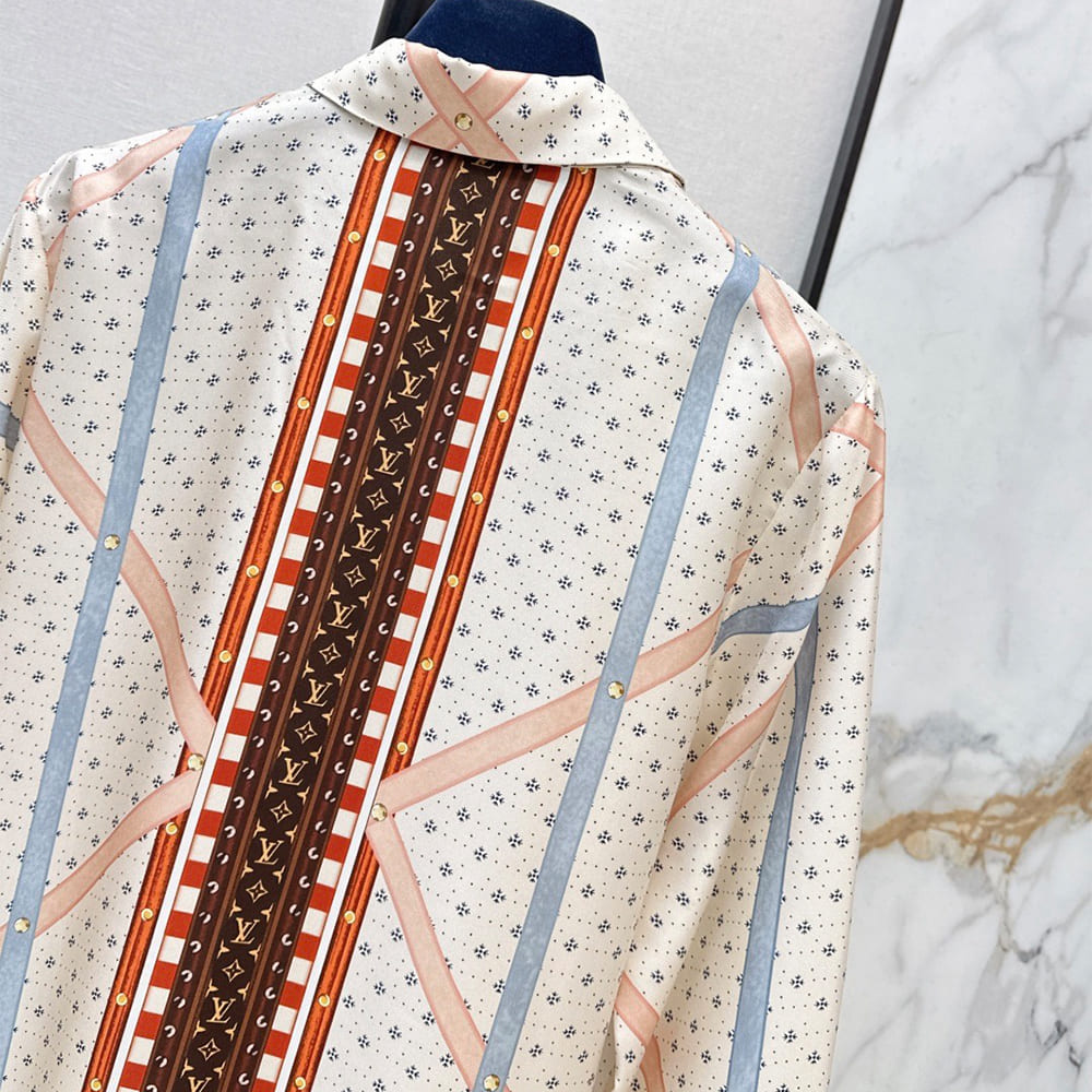 LV WOMEN SILK SHIRT(size:S|M|L|XL)