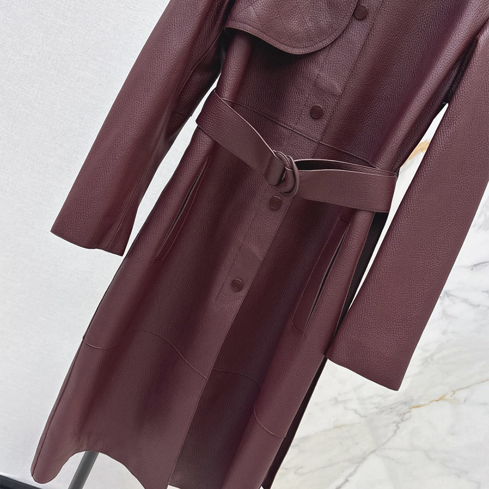 H**me5 WOMEN Genuine Leather COAT(size:S|M|L)
