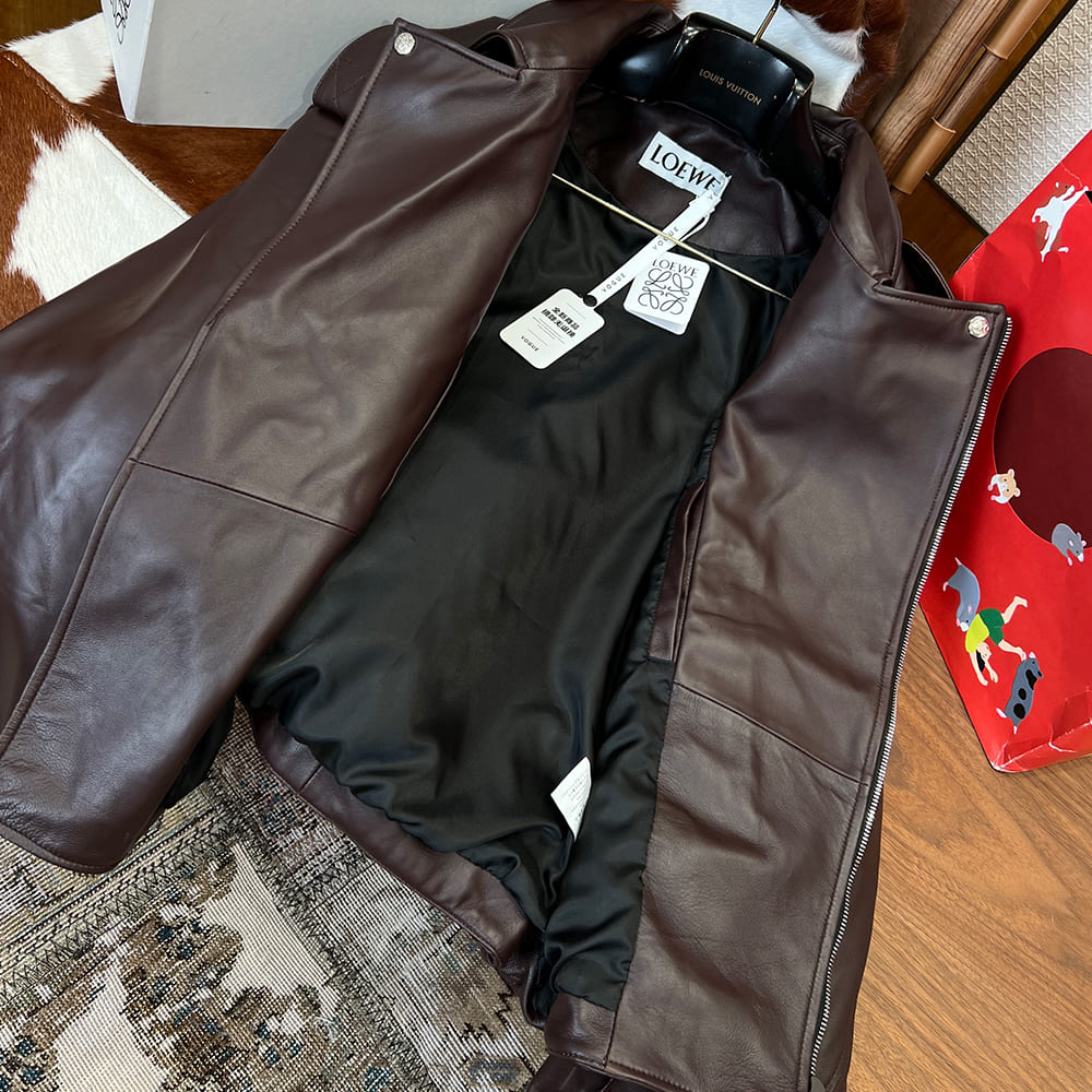 L0ew* UNISEX Genuine Leather COAT(size:46|48|50|52)