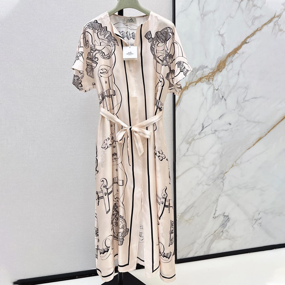 H**me5 WOMEN SILK DRESS(size:S|M|L|XL)