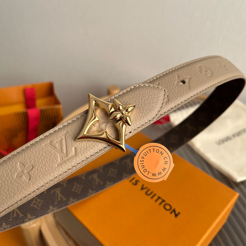 LV Flowergram 30mm Reversible Belt