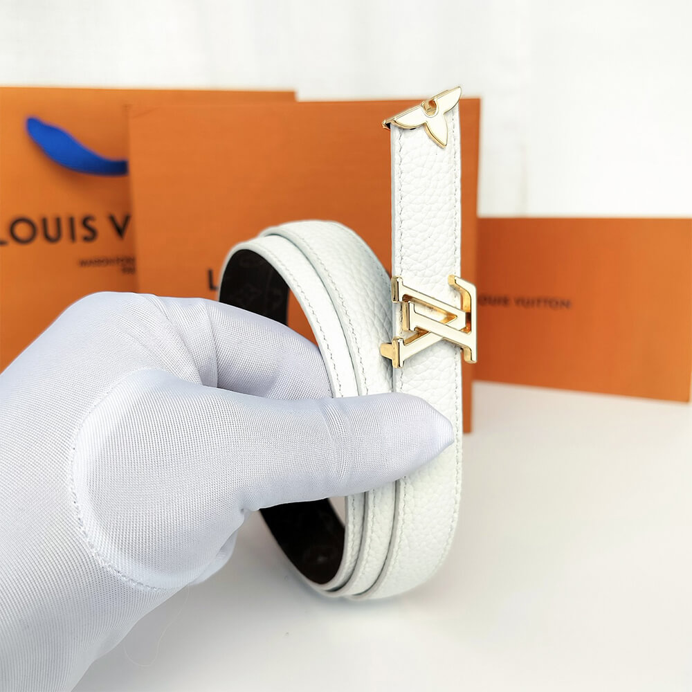 Pretty LV Enamel 20mm Reversible Belt