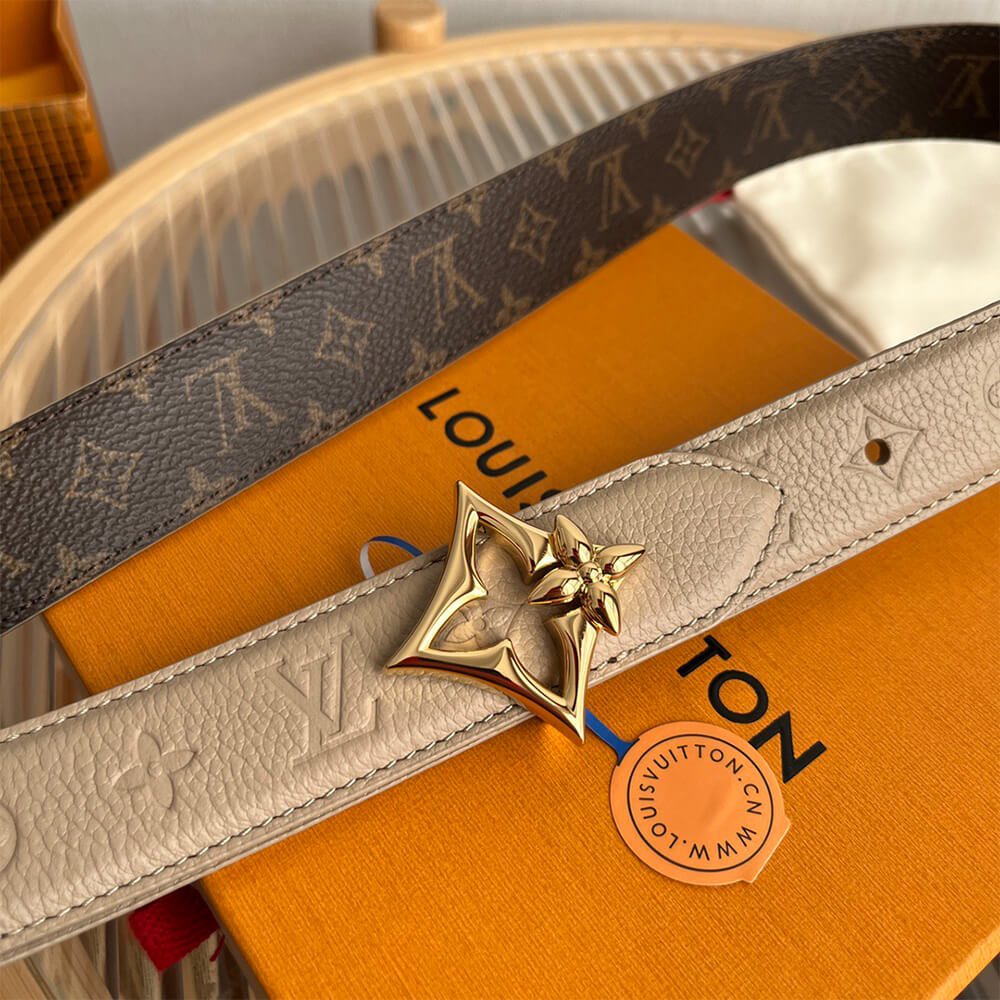 LV Flowergram 30mm Reversible Belt