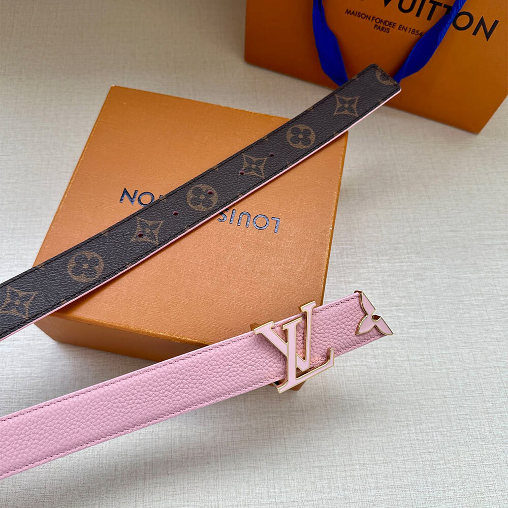 Pretty LV Enamel 30mm Reversible Belt