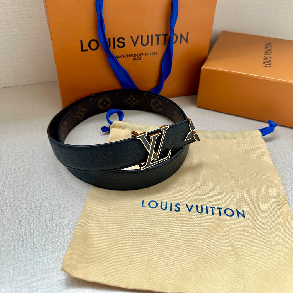 Pretty LV Enamel 30mm Reversible Belt