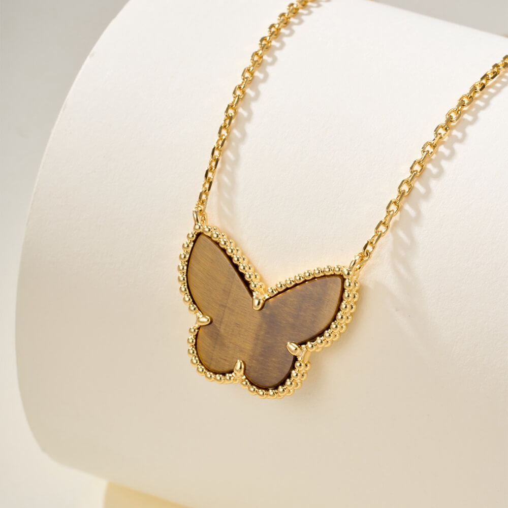 V*n Cl**f & Arpels Lucky Alhambra butterfly pendant