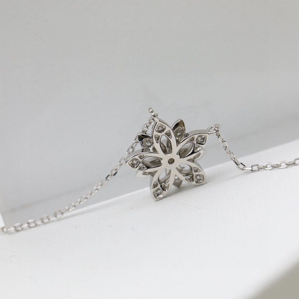 V*n Cl**f & Arpels Lotus openwork pendant mini model