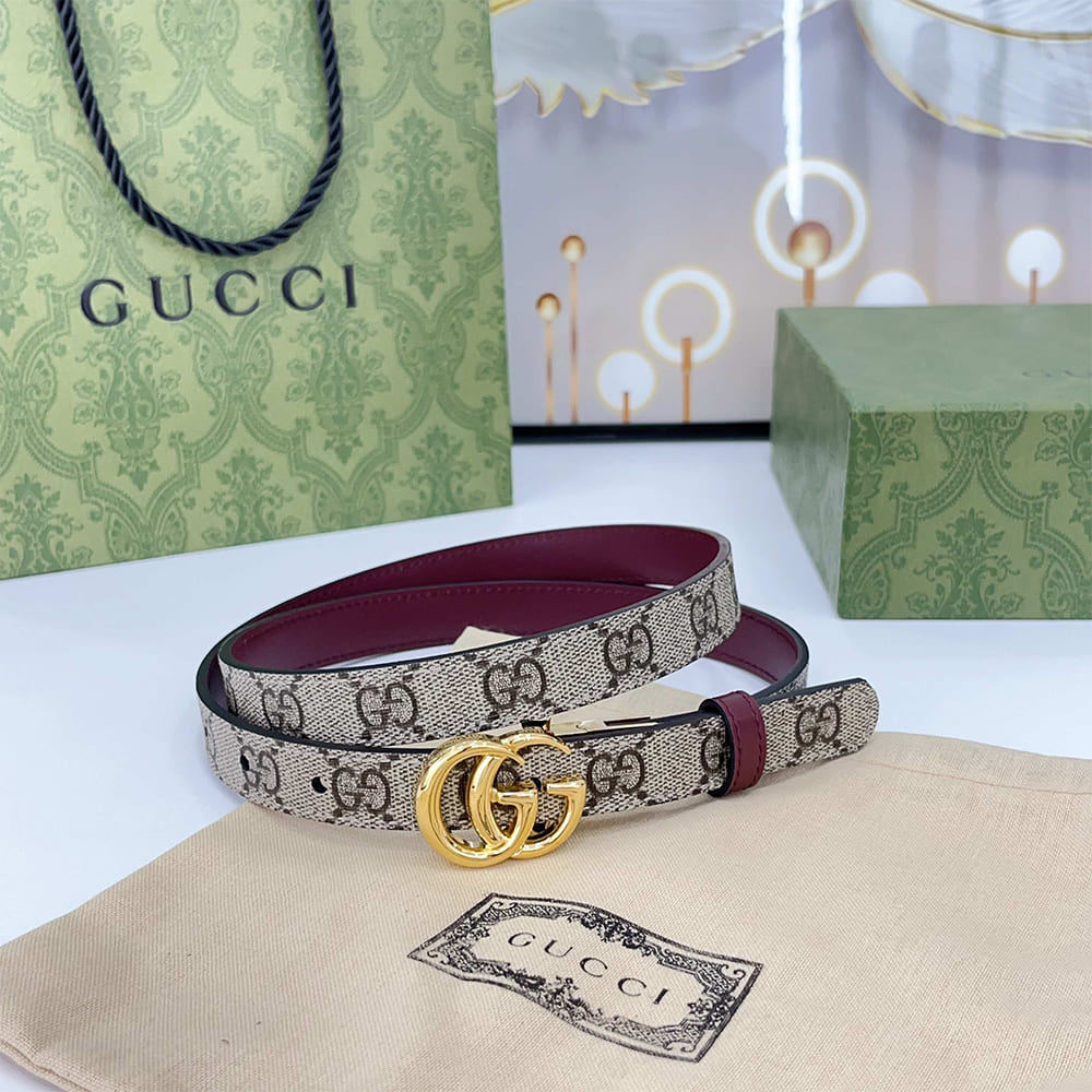 Gvc*1 Reversible GG Marmont wide belt