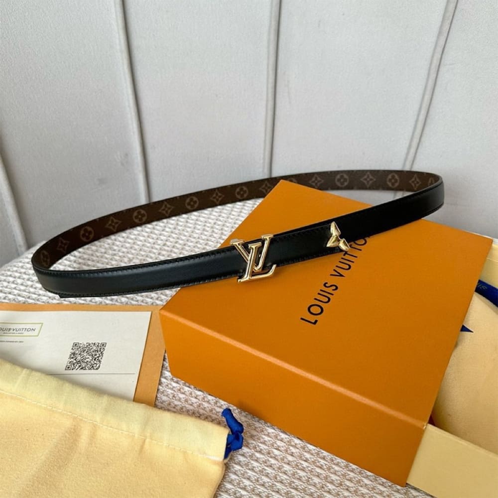 Pretty LV 20mm reversible leather belt