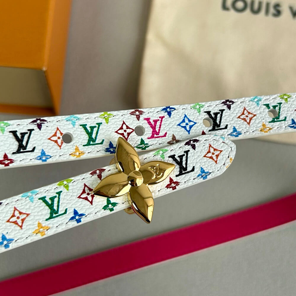 LV x TM Mini Flowergram 15mm Reversible Belt(High-end Grade)