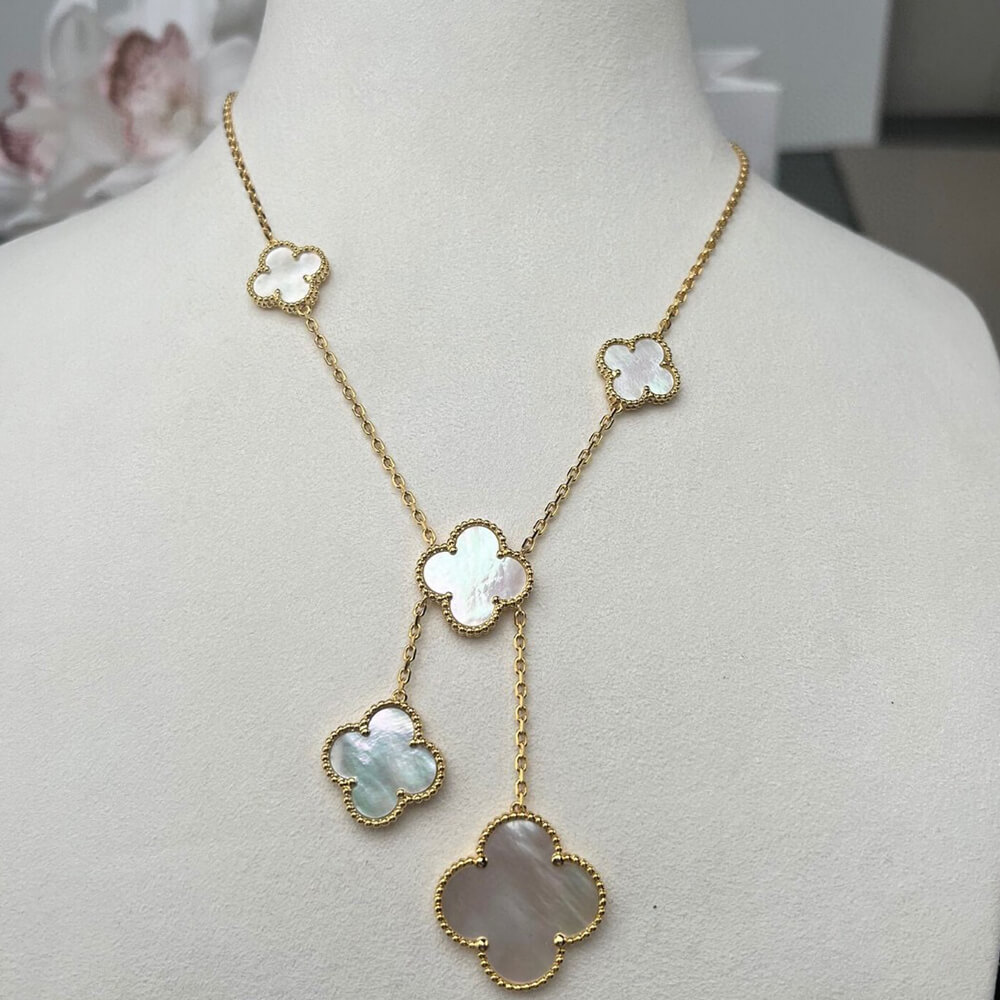 V*n Cl**f & ARPELS Collier Magic Alhambra 6 motifs(HIGH-END GRADE)