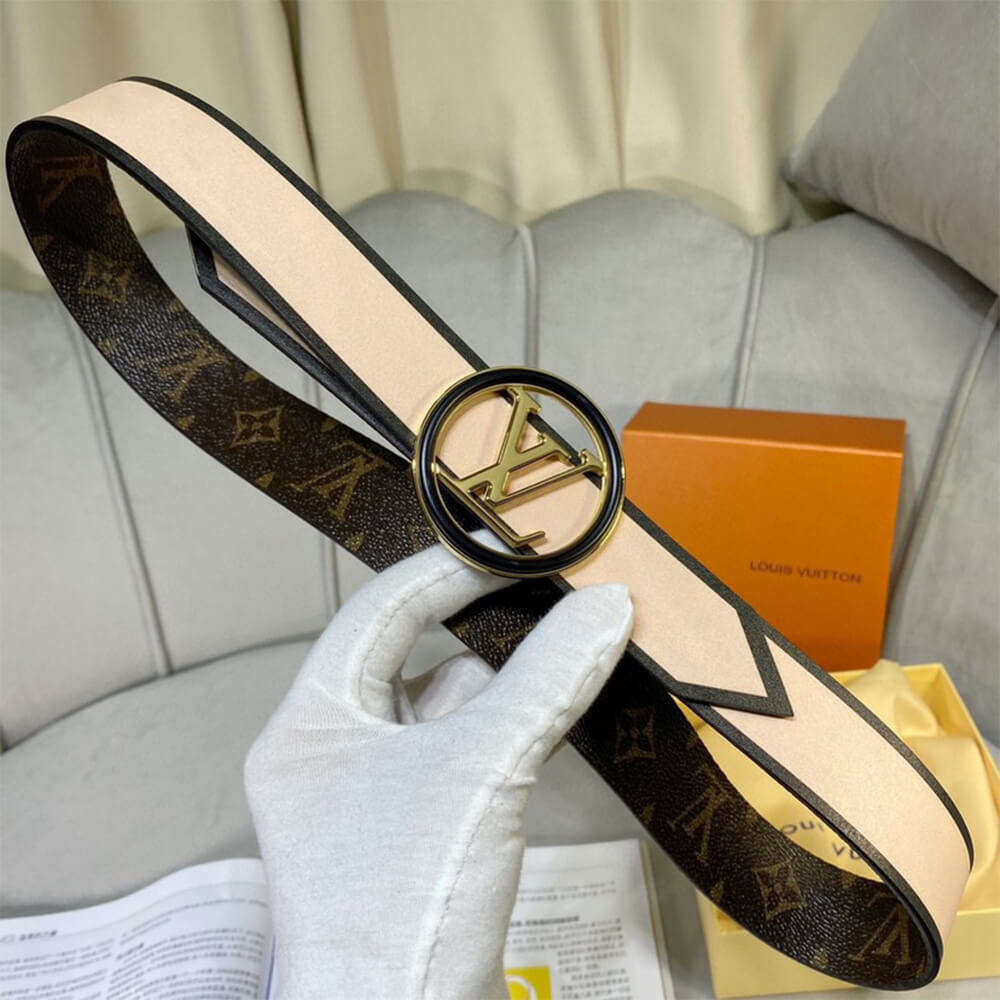 LV Slim Flower 35mm Reversible Belt