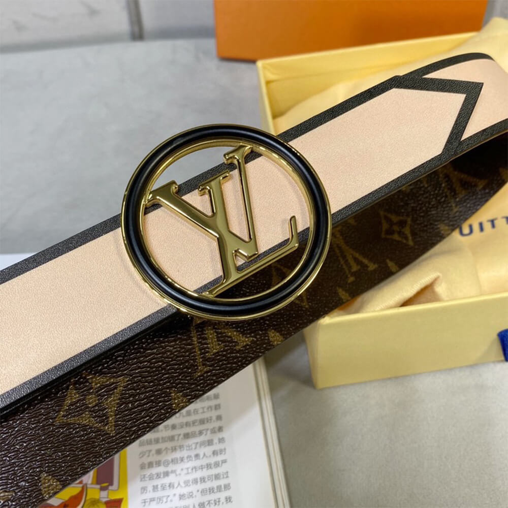 LV Slim Flower 35mm Reversible Belt