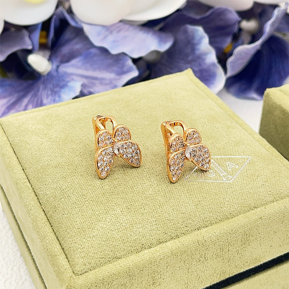 VCA Two Butterfly Earrings