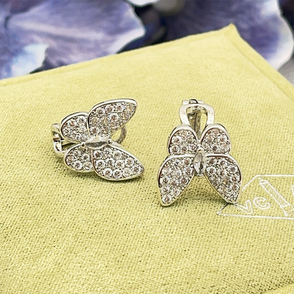 VCA Two Butterfly Earrings