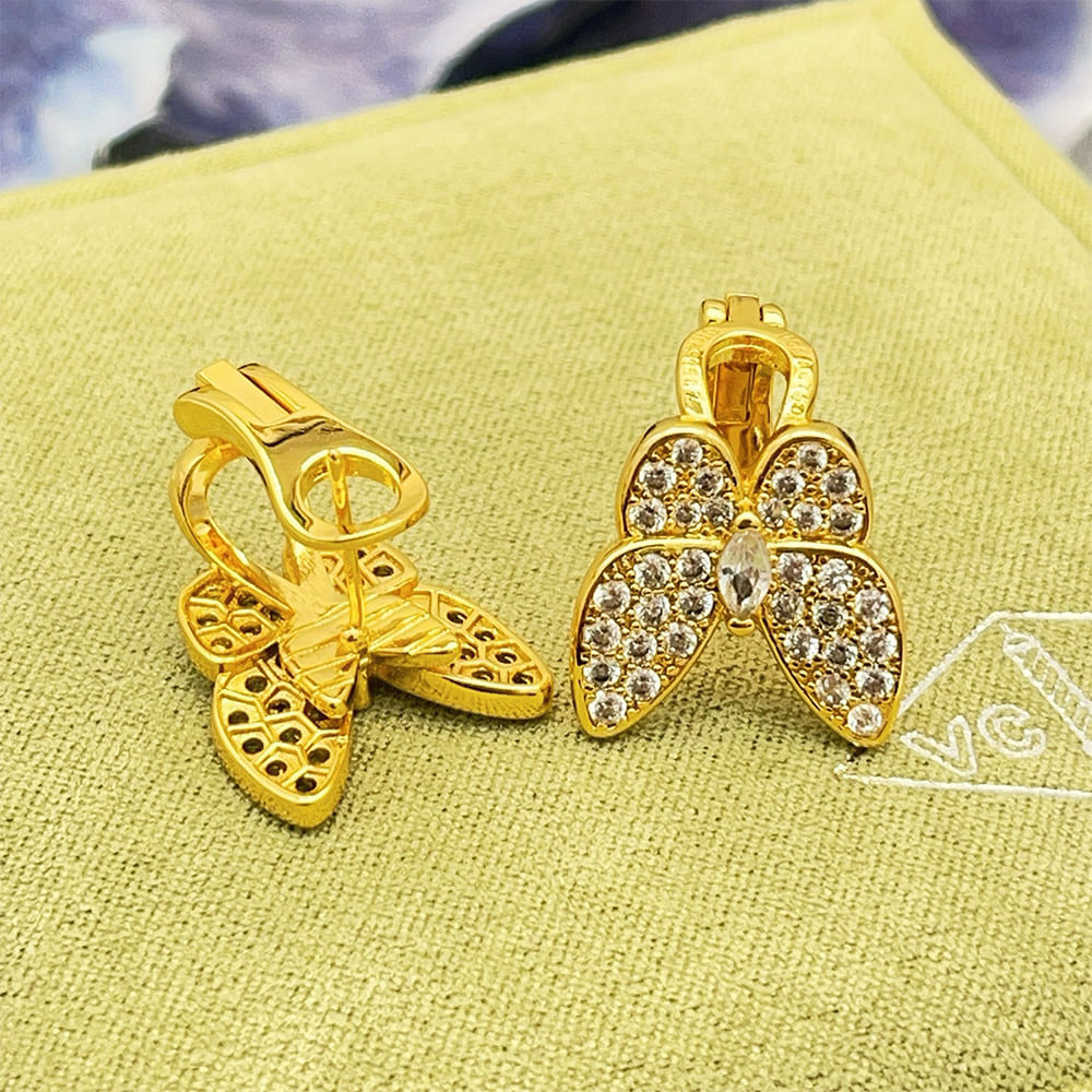 VCA Two Butterfly Earrings