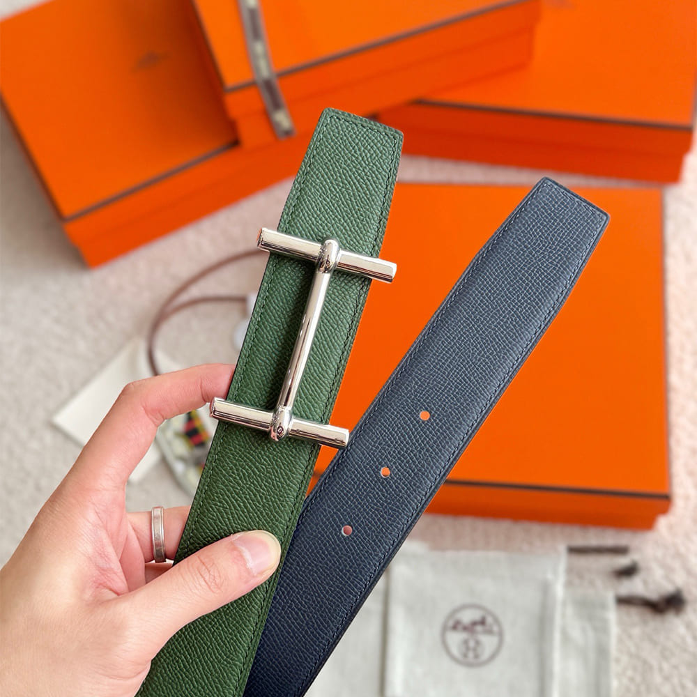 H**me5 H d’Ancre belt buckle & Reversible leather strap 38 mm