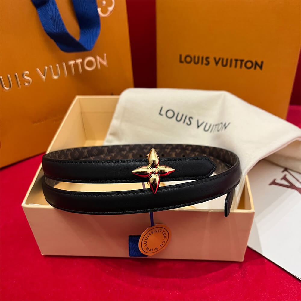 LV Mini Flowergram 15mm Reversible Belt