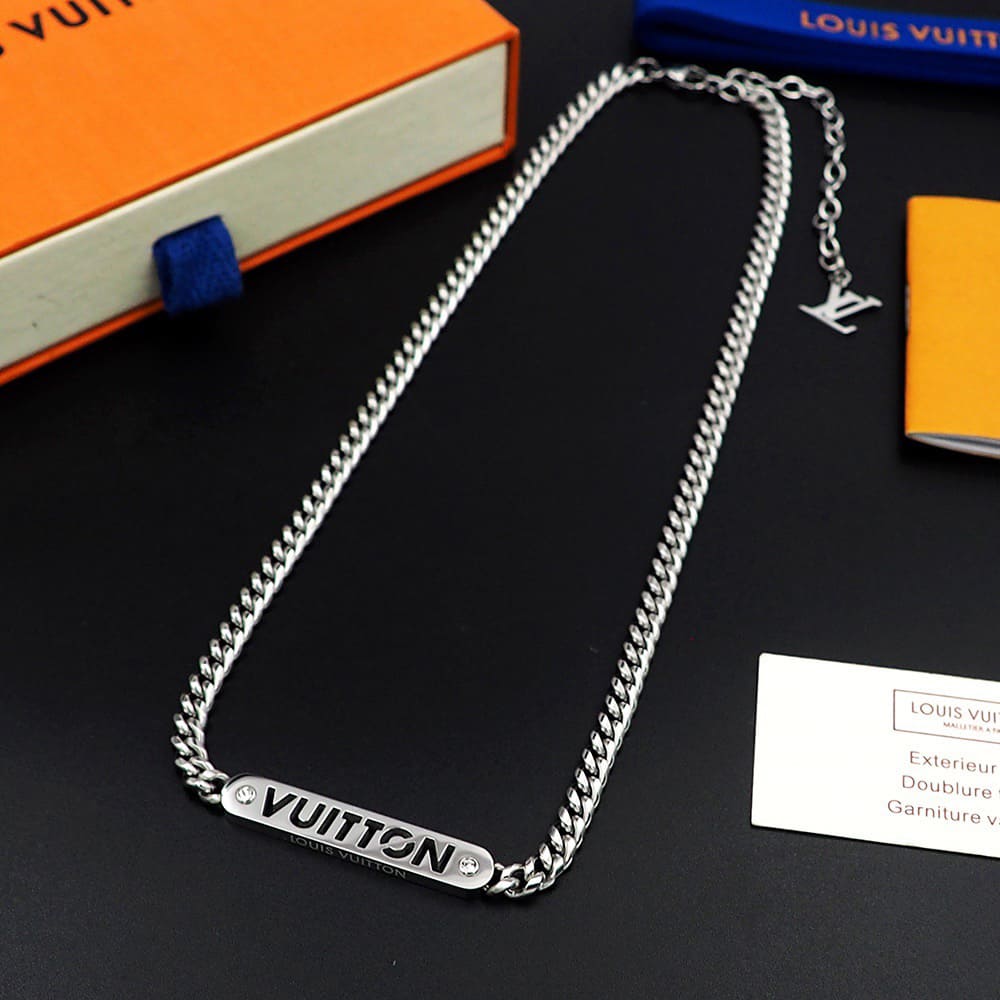 LV ID necklace