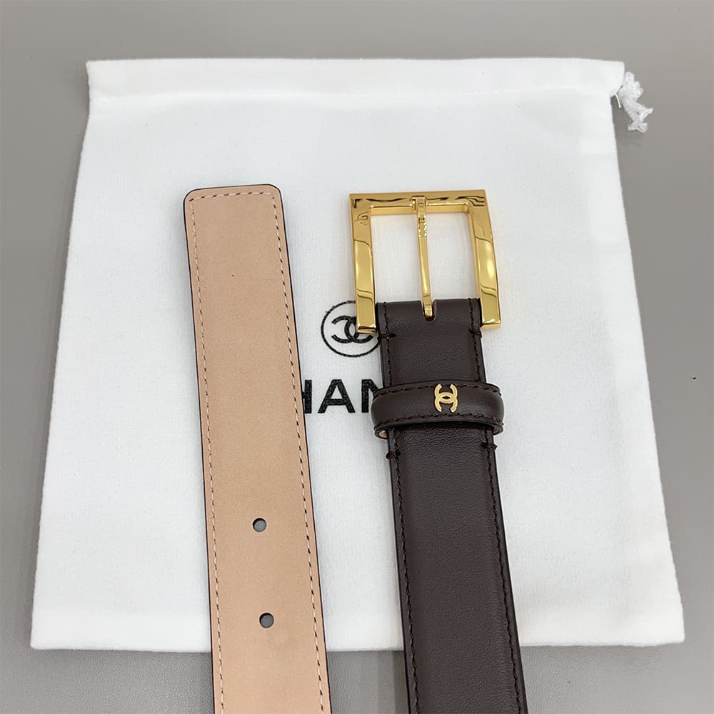 Ch**el Leather belt 30 mm
