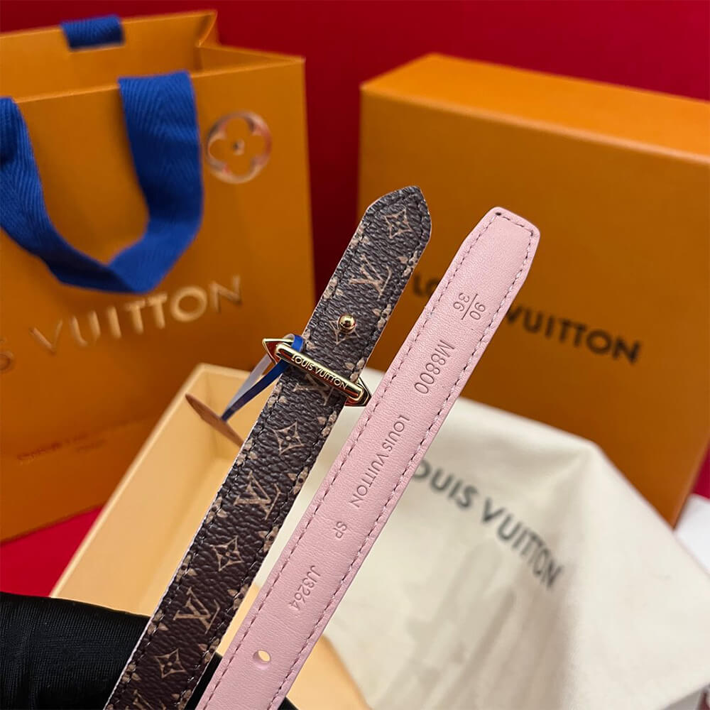 LV Mini Flowergram 15mm Reversible Belt