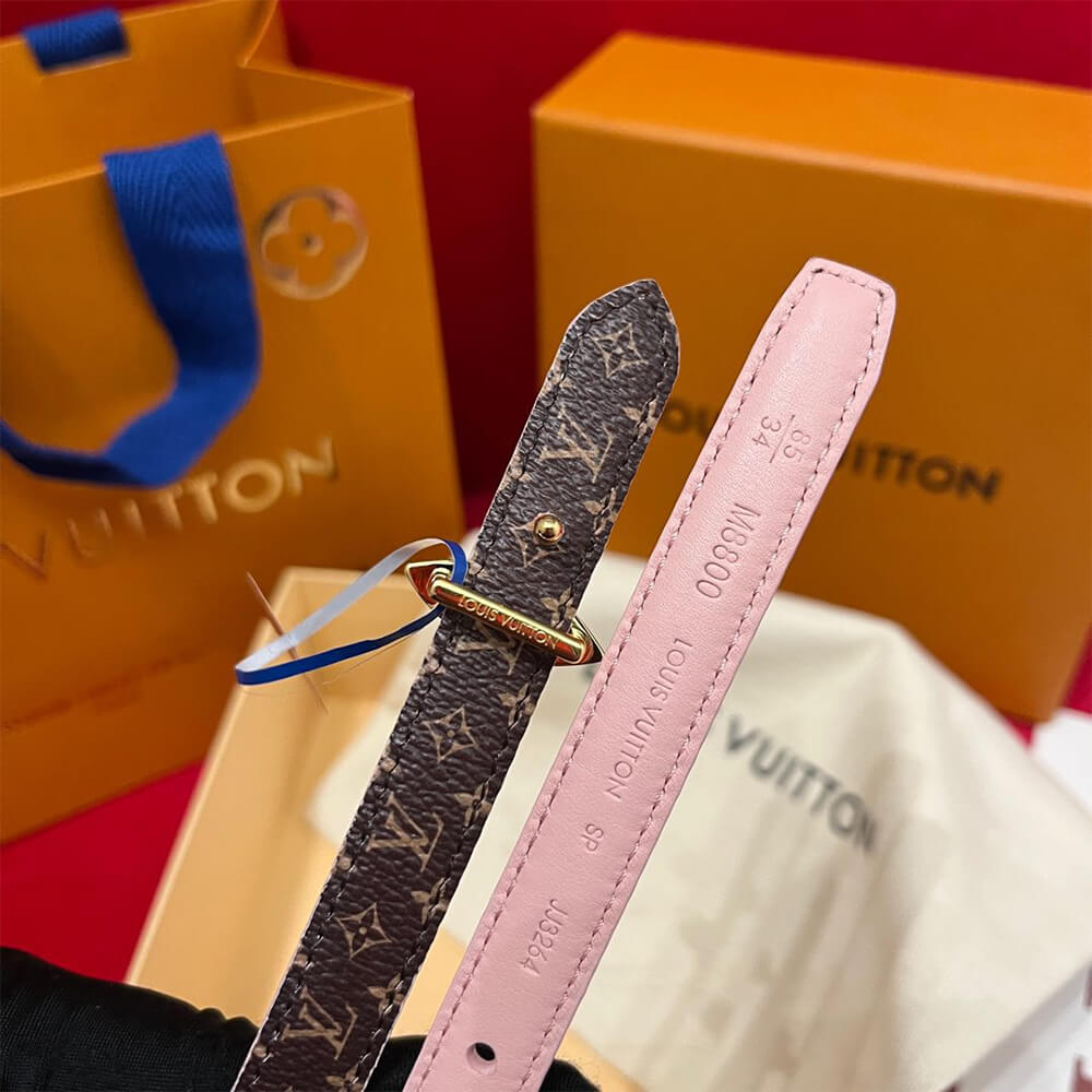 LV Mini Flowergram 15mm Reversible Belt