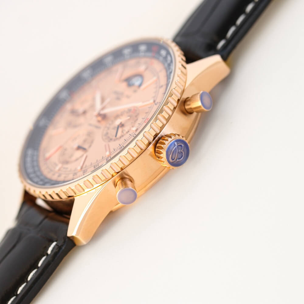 Breitling Navitimer 140th Anniversary 43mm Gold Dial Chronograph Watch