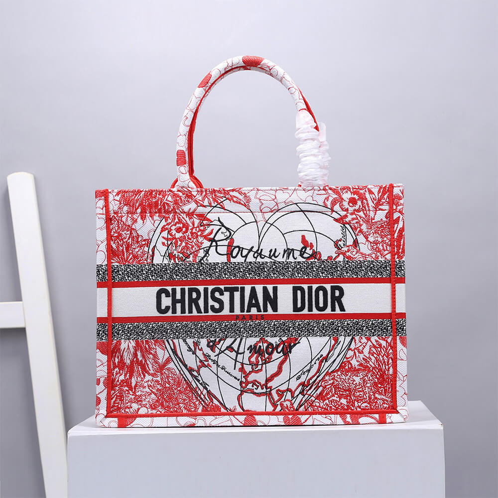 SMALL D10r BOOK TOTE