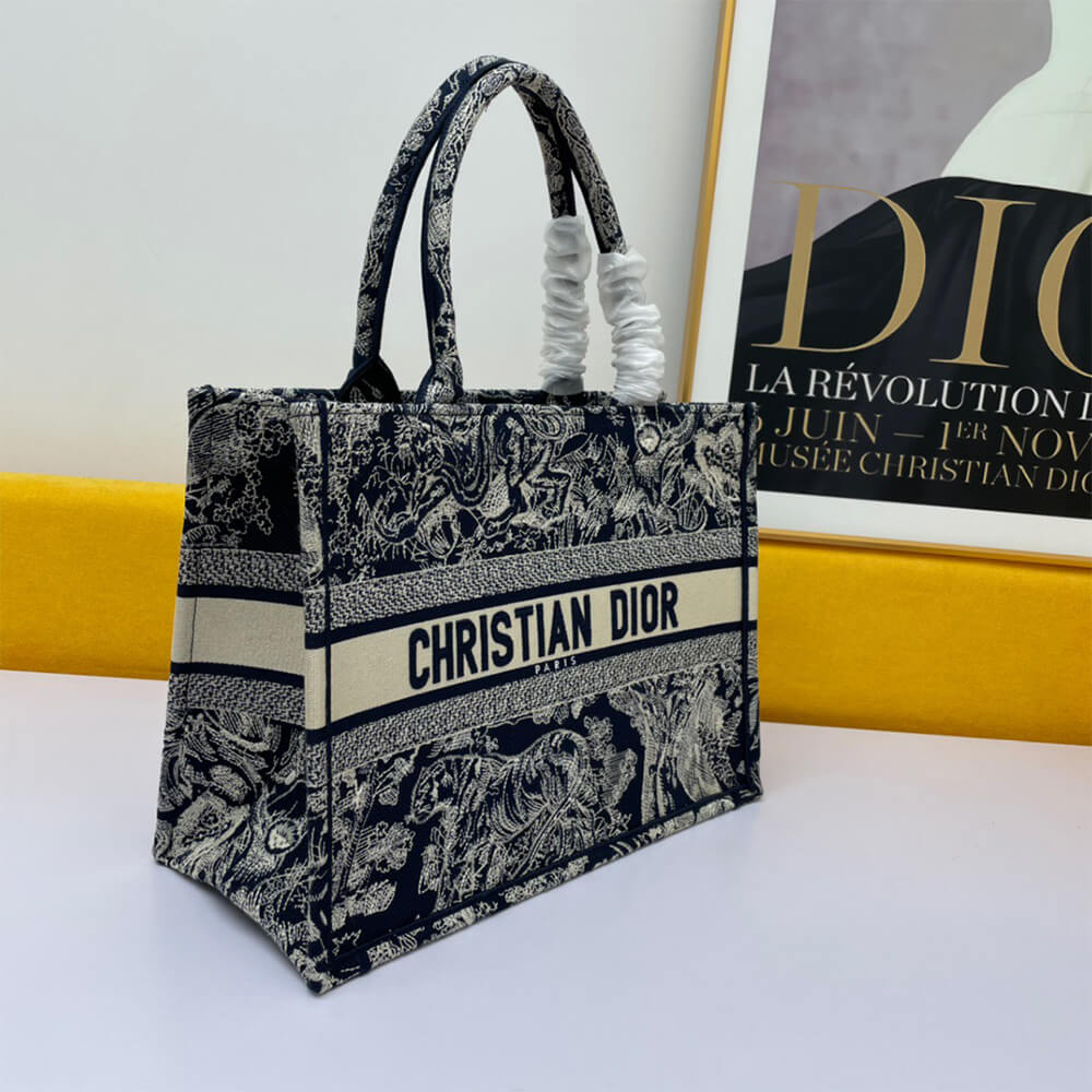 SMALL D10rAMOUR D10r BOOK TOTE