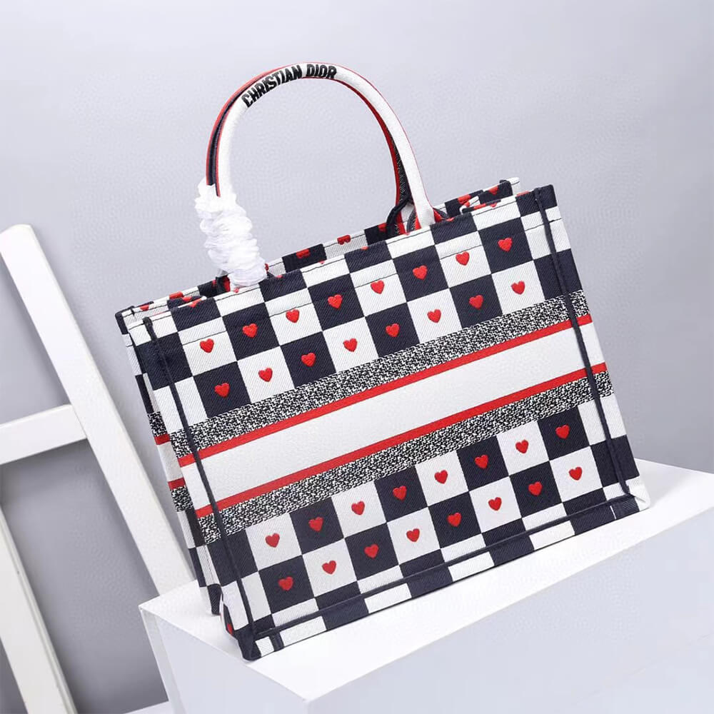 SMALL D10rAMOUR D10r BOOK TOTE