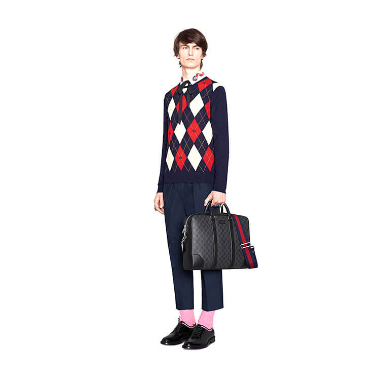 Gvc*1 GG Black Briefcase