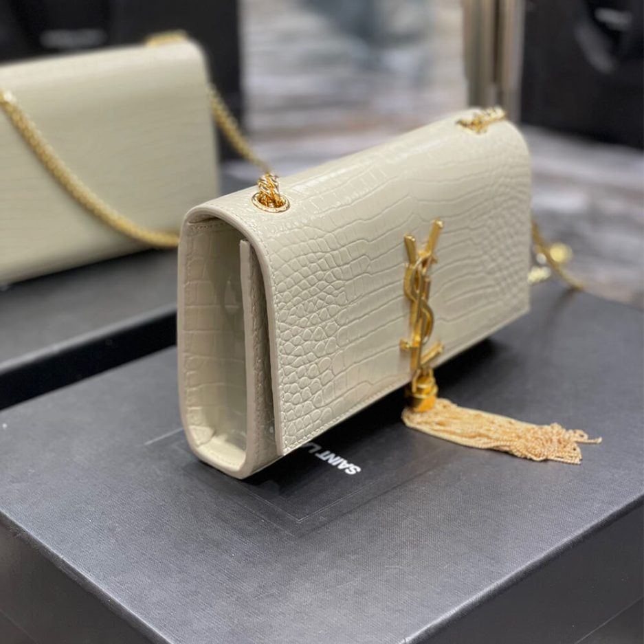 Y51 KATE EMBOSSED SHOULDER BAG