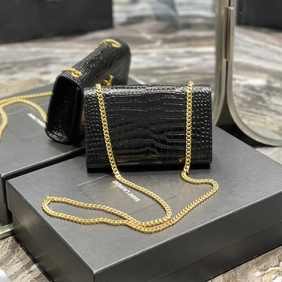 Y51 KATE EMBOSSED SHOULDER BAG