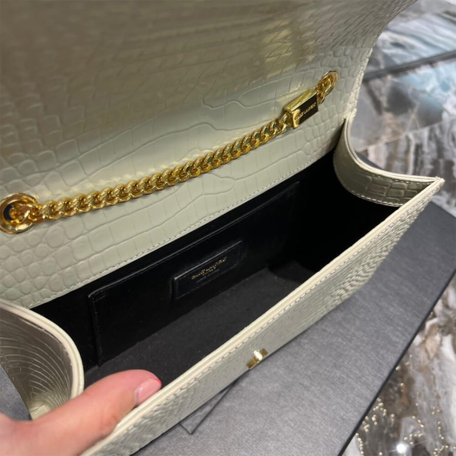 Y51 KATE EMBOSSED SHOULDER BAG