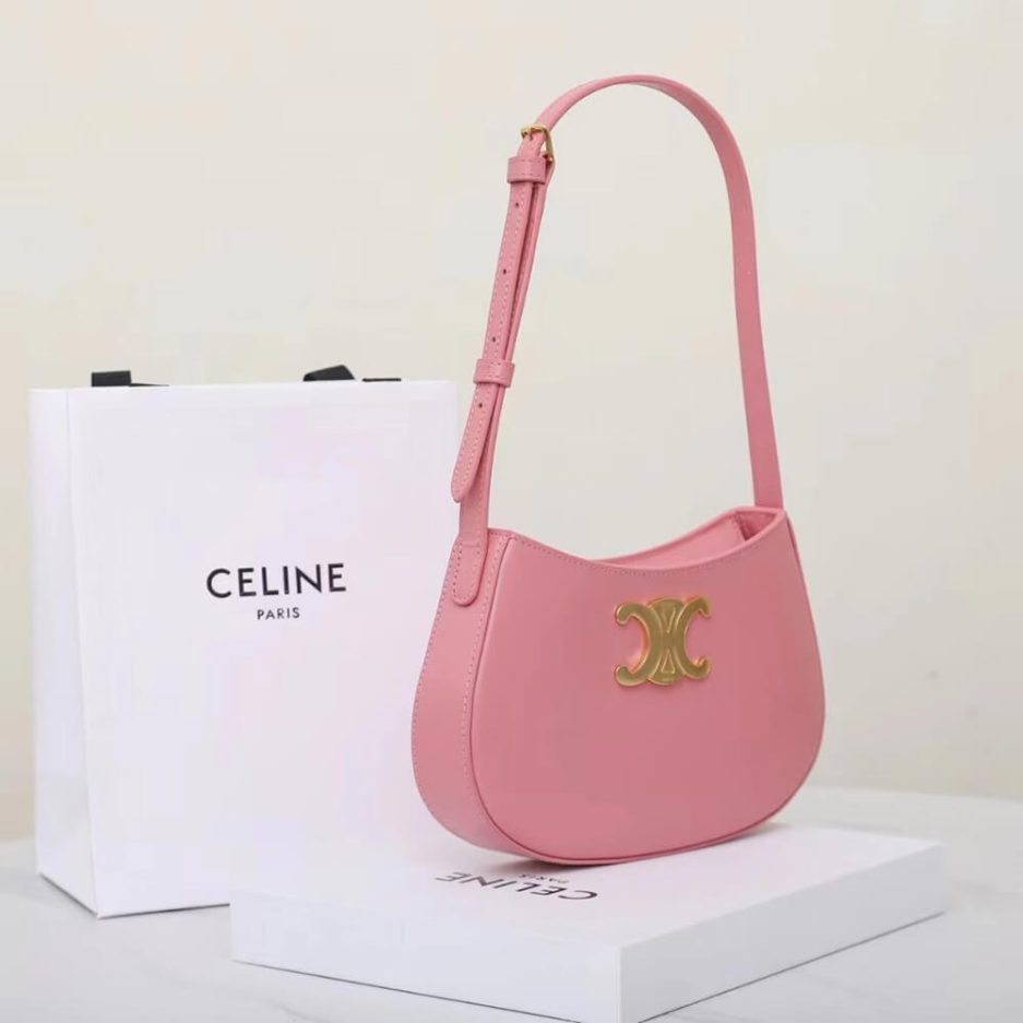 Ce1i*e MEDIUM TILLY BAG in shiny calfskin