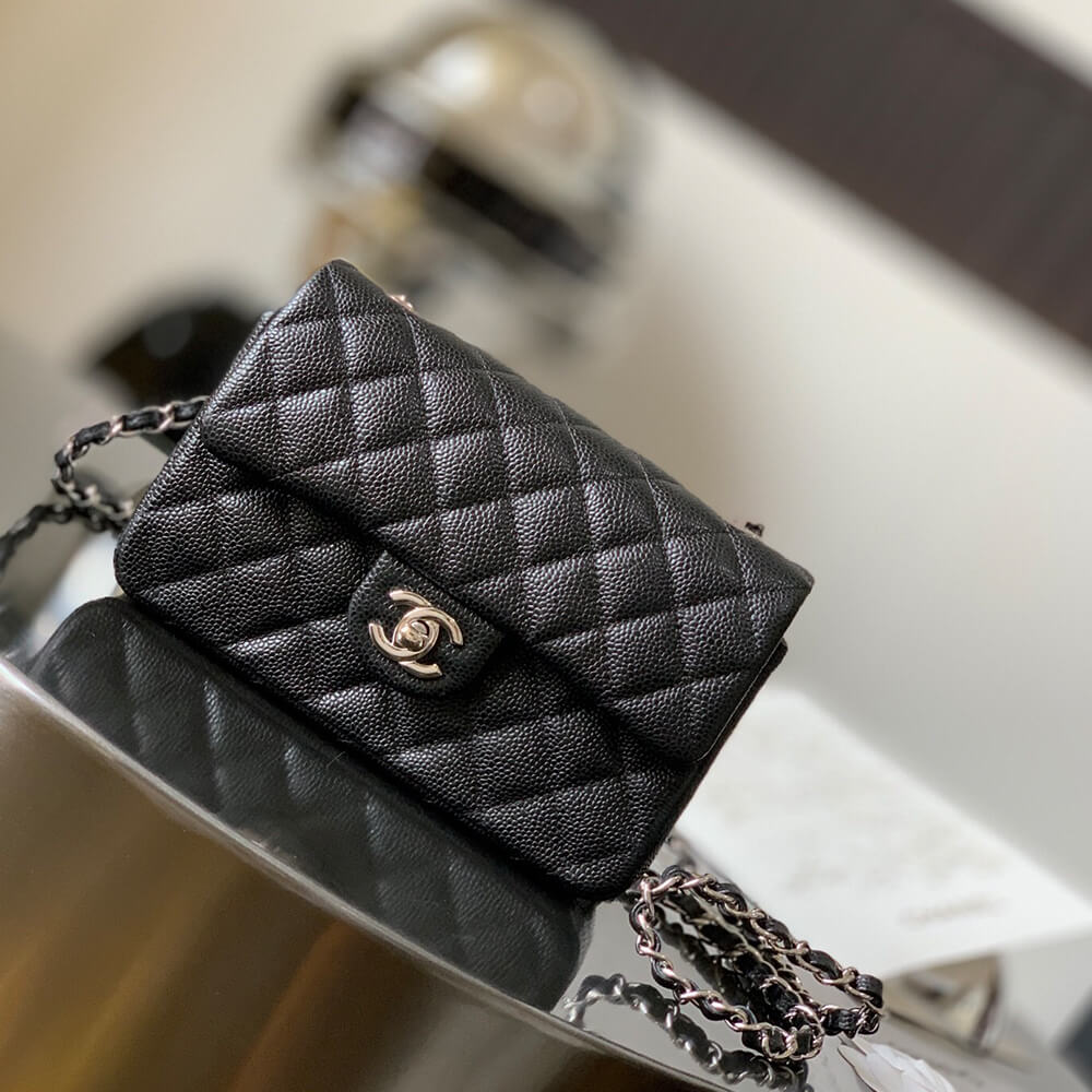 Ch**el MINI FLAP BAG(HIGH-END GRADE)