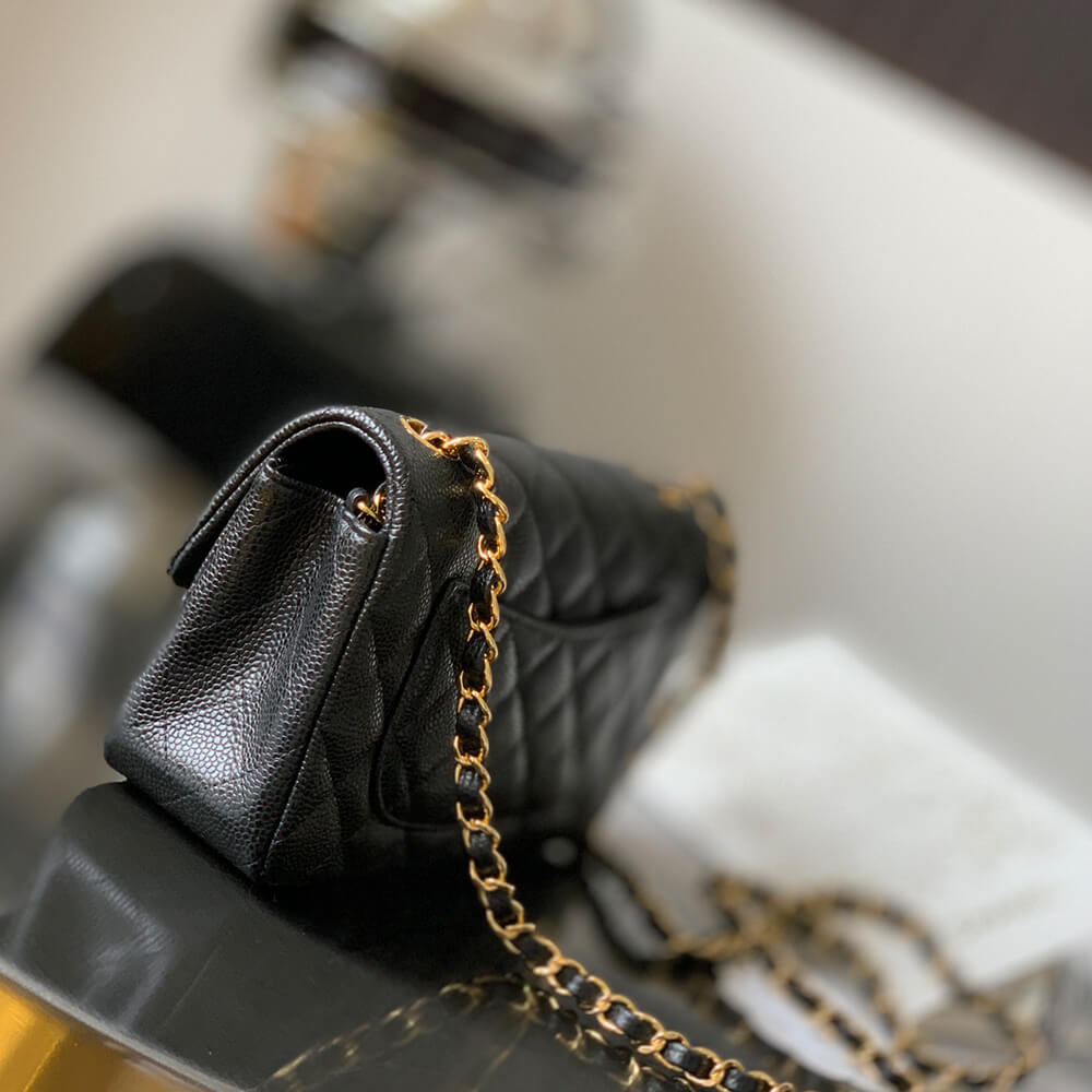 Ch**el MINI FLAP BAG(HIGH-END GRADE)