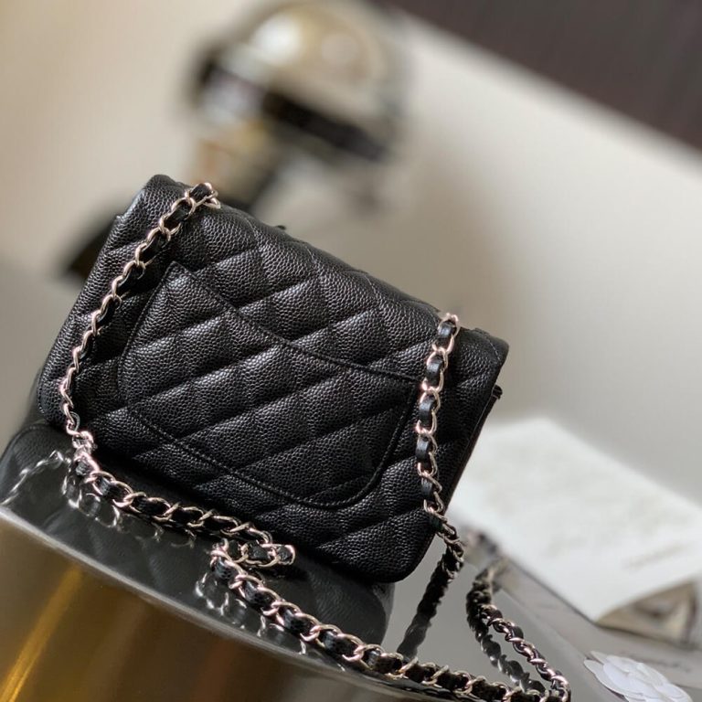 Ch**el MINI FLAP BAG(HIGH-END GRADE)