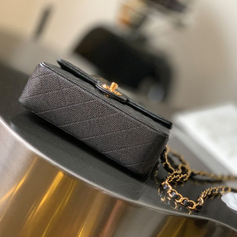 Ch**el MINI FLAP BAG(HIGH-END GRADE)